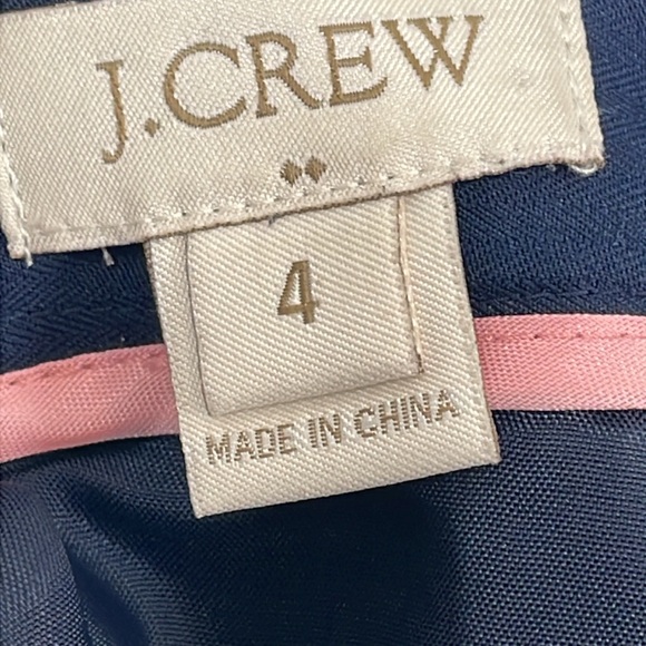 J Crew Career Straight Pencil Skirt Lined Pleated Back Hem Zip Closure Women 4 - Picture 9 of 12